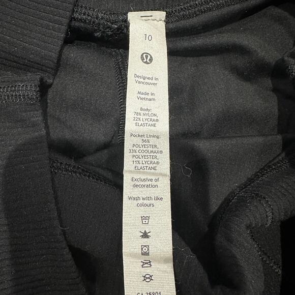 LULULEMON Align High-Rise Ribbed Pant 25" Size 10, Black - Picture 6 of 7
